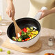 Meike's outstanding electric wok, all-in-one wok, electric cooker, multi-functional household electric hot pot, steaming and frying wok, mechanical double-speed electric wok with wooden spatula, 1 inch, thickened, fast heating 3.5L, guaranteed to prevent dry burning for ten years