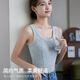 Yalu brand threaded cotton suspender vest for women wearing slim fit and slim large size suspender inner top shirt base vest for women 1478# coffee L [110-130Jin [Jin equals 0.5 kg]]