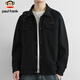 Paul Frank Jacket Men's Casual Checkerboard Jacket Men's Autumn Trendy Windproof Top Men's Black XL