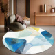 Mat de cuero redondo Mat de piso Scrubbable y lavable PVC impermeable y a prueba de aceite Estudio de silla de computadora de estudio Wasabi American PU Round 1047 No. 60 cm de diámetro Ronda