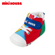 MIKIHOUSE Japanese-made baby toddler shoes for boys and girls, four-season antibacterial and antiviral rainbow color matching British style casual fashion multi-color one section 13 (suitable for feet 12.5cm long)