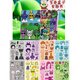 Magische Bohnen Live Rhythmus -Box Aufkleber ruhiges Buch Girl DIY Fun Dress Up Handmaterial Puzzle Spielzeug Handnoten Unzipe Rhythmus Ein stilfreies geschnittenes ruhiges Buch + 8 Gesichtswechselaufkleber Aufkleber
