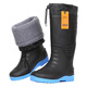 Cotton-in-warm rain boots for men in winter, high tube waterproof shoes, non-slip rain boots, work rubber shoes, plus velvet waterproof boots, 838 high tube lock mouth, plus velvet, please take a size larger 41