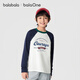 Balabala children's clothing children's long-sleeved T-shirt 2025 autumn boys and girls raglan sleeve quick-drying top 208325100208