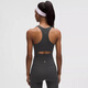 lululemon丨Ribbed Nulu Women's Ribbed Curved Hem Rear Open Vest LW1FLJS Graphite Gray L