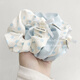 Rui Decoration Retro Blue Polka-dot Large Intestine Hair Tie Versatile Headwear Hot Selling Same Style French Retro Hair Tie Return Gift Blue Dots