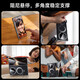 Huayang Honor MagicV5 mobile phone case MagicV3 lychee pattern protective case skin feeling genuine leather magnetic suction bracket central shaft hinge wrap full-pack anti-fall Magsafe functional protective case MagicV5 [classic black] first layer cowhide