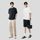 Mr. Cotton 5 Serie bequeme Waffel Henry Kragen Kurzarm T-Shirt Männer Sommerpendler Retro Casual Polo Shirt Mo Qing XL