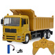 Yue Yue Mini Hundred Ton King Alloy Universiade Super Large Truck Heavy Truck Toy Model Semi-trailer Large Boys and Children Alloy Version Dump Truck Remote Control Version Black 3 Sets