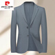 皮尔卡丹（pierre cardin）商务薄款透气西服春夏男士爸爸西装外套 9928蓝色 M 170/100-120斤