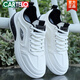 Cartelo Krokodilschuhe Herren 2025 Herbst Leichtes Little weiße lässige lässige Schuhe Männer dicker Sohle vielseitiger Leder Sportschuhe weiche Sohle Laufschuhe 9910 Weiß grau 38 Standardgröße