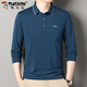 
Woodpecker striped long-sleeved T-shirt for men in spring and autumn new casual middle-aged and elderly daddy lapel pocket base middle-aged top SY-CX-6627 green thin XL 175/135-155Jin[Jin equals 0.5 kg]