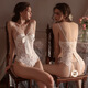 SEXY SUSPENDIZACIÓN CHOCHE BOW HOLLO HOLLO SOLE PIE PITO Traje de cuerpo de la entrepierna 9276 Negro Single Tamaño