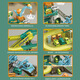 Children's Electric Track Abenteuer, um das Niveau des Schiebens kleiner Zugauto -Puzzle Dinosaurier -Strecke zu bestehen.