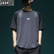 
JEEP SPIRIT ice silk mesh raglan sleeve men's short-sleeved T-shirt men's summer loose large size thin breathable quick-drying sports top [ice silk quick-drying] 844 dark gray T-shirt 2XL Recommended 140-160Jin [Jin equals 0.5 kg]