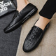 Zapatos de hombres de Changxiang Huili para cuero para hombres Simple Black Fin -Men's Love Bean Zapatos para los estudiantes livianos de los estudiantes de los estudiantes D826 D826 Negro 39