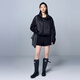 Tricolor Sheep Wool 2025 Winter New Double-sided Wool Casual Pants Shorts Boot Pants Women Black L 165/72A