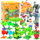 Plant vs. Zombie Toys Full Gift Box Children's Set Boys Eject Doll Figure Model 2 686-27 [4 Packs] Randomly Sent