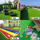 Nanjiren Engineering Simulation Artificial Turf Fake Turf Plastic Lawn Kindergarten Artificial Fence Outdoor Decorative Green Mat 3.0cm High-end Export Model Export Quality