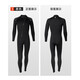 VVIR EER3mm wetsuit women's one-piece swimsuit long-sleeved warm men's surfing cold protection snorkeling lung diving free diving suit 1004 front open men's black one-piece L 3mm