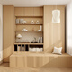 Quanyou (Quanu) Quanyou Whole House Customized Tatami Bett Tee Tischgarderobe Integrierte kleine Wohnung Multifunktionaler Tea Room Storage Cabinet 1098/Tatami -Anpassung (Anfrage für Details)