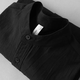 Stand collar white short-sleeved shirt for men Japanese style stand collar three-quarter sleeve outdoor lightweight Henry collar textured fashion shirt black upgraded linen fabric 2XL