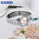 Casio (Casio) Flagher officiel Regarder la main pour femmes Regarder Luxury spécial Luxury Small Cadon pour les étudiants et les cadeaux de vacances des filles LTP-1391L-4A STRAPE DE CUIR ROSE