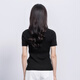 Northern Deer French Gentle Diamond White Tensile Triacetate Cashmere Temperature Lapel Pit Knitted Short Sleeve 6995 Black 2XL (125-140Jin [Jin equals 0.5 kg])