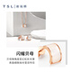 Xie Ruilin (TSL) 18K gold earrings for women Yueji series white mother-of-pearl colored gold earrings 64061