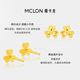 Mankalong gold earrings pure gold for women, a pair of simple and compact three-leaf lucky earrings, priced as a birthday gift for your girlfriend, three-leaf lucky earrings 0.46g