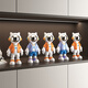 Chuxiang kreativer Astronaut Desktop Ornamente Office Desk Phrase Wohnzimmer Eingang Weinschrank Kinderzimmer Bücherregal Home Dekoration Astronaut Desktop Orange Orange [High 15 cm]