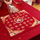 
Three-equivalent tiger red festive embroidery, Baifu is made by the bride, a blessing mat, a wedding mat, a woman is getting married, a wedding preparation product, a gold-edged mat, a gold-edged embroidery, a gold-edged embroidery, 9898c