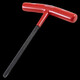 Erzhi Importado Boton American Endured Metric T-Handle Hexagon Llave en T de cabeza T Cabezal plana Hexagon Key 15254 Longitud estándar 2.5*152 mm