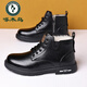 Pecker Chaussures pour hommes, bottes Martin pour hommes, Chaussures en coton à hauts hauts en laine chaude et hiver