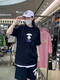 AAPE Hong Kong Purchase 23 Summer Men's Fashion Brand Ape Yan Graffiti Letters Trendy Loose Thin Short Sleeve T-Shirt 1278 White White M