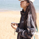 
ADIDAS Adidas Jacket Men and Women Three Stripe Sportswear Retro Loose Windproof Cardigan Three-Leaf Crock Stand-Link Jacket JI7533 Dark Gray M