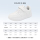 Warrior (Warrior) children's white shoes boys casual shoes girls board shoes campus sports shoes WZ(CL)-0238 white 34