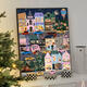 
He Jiagong galison winter light Christmas digital oil painting DIY fill coloring hand-painted acrylic oil painting decorative hanging painting qx15841 30*40cm thick solid wood inner frame