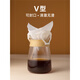 Shijanu ear-hanging coffee powder filter bag can be sealed and sealed. Manual DIY hand-pour V-shaped conical food-grade filter paper V60 ear-hanging filter bag + wireless sealing machine