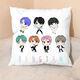 
Chengliu Kpop men's group pillows around the BTS star's side DIY custom birthday gift pillows FX6629 40*40 cm square pillow (including pillow core)
