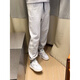 阿迪达斯 （adidas）裤子女裤2025年秋季新款运动裤宽松卫裤收口休闲针织长裤 IT9856灰色内里毛圈 XL