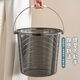 Household plastic bucket thickened large water storage bucket student dormitory bath laundry portable bucket transparent laundry bucket blue through-water scoop