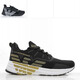 Emporio Armani EA7 Armani Eagle Mark Lightweight Low Top Casual Chores x8x130 XK309 Black M826 40,5 (entrepôt domestique)