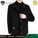 Veste en laine double face en laine de qualité nasaover pour hommes en automne et hiver épaissis de veste en laine chaude pour hommes en hiver kaki xl adapté à 130-150jin [Jin est égal à 0,5 kg]