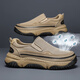 Zapatos para hombres de carpintero Summer 2025 Nuevos productos de ropa de trabajo transpirable zapatos para hombres Trabajo de protección laborista Zapatos de hombres de un pie Men Khaki 42