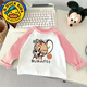 
G.DUCKKIDS new cat and mouse children's T-shirt long-sleeved boys autumn small and medium-sized children's clothing fashionable rabos sleeve base shirt girl [white and red]#D674 Jerry Mouse 80 [Suggested height 70-80cm]