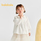 Balabala baby shirt sweet A-shaped girls long-sleeved top 2025 autumn clothing same style in shopping mall 201325102003