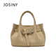 ZhuoSini Boston Bag Casual Braided Temperature Tote Bag European and American Style Crossbody Bag Qixi Fashionable and Versatile Light Purple