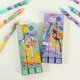UHFQ Hatsune Miku New Blind Box Pen Creative Cartoon Cute Ins High-Precision Press Neutral Pen Quick Dry Black Water X-6330 Hatsune Miku Blind Box Pen 1 Whole Box 24 0.5mm 0.5mm x Single Plug