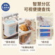 月亮故事（LUNASTORY）【新品】婴儿床挂收纳袋床边尿布尿不湿挂袋床围栏收纳筐挂篮 多功能围栏挂篮--奶酪白色